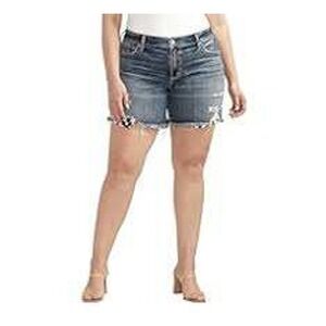 Silver‎ Jeans Co. Women's Plus Size Boyfriend Mid Rise Short
